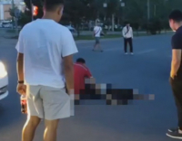 В Бишкеке насмерть сбили мужчину на пешеходном переходе (видео)
